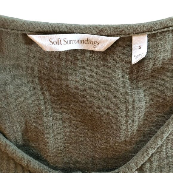 Soft Surroundings Mackenzie Tunic Size Small Green - Picture 4 of 5